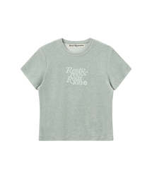 VELVET LOGO T-SHIRT - MINT