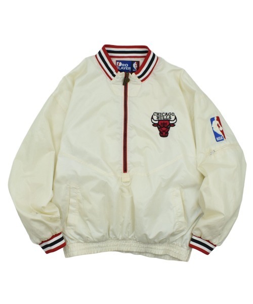 【USED】90’s PLO PLAYER “NBA Chicago Bulls” ナイロン トラックプルオーバー