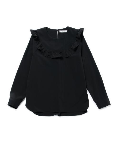 Ray BEAMS（レイビームス）の「Ray BEAMS / フリルヨーク クルーネック ブラウス（シャツ/ブラウス・レディース・オフホワイト/ブラック・ONE SIZE）」の3枚目の写真