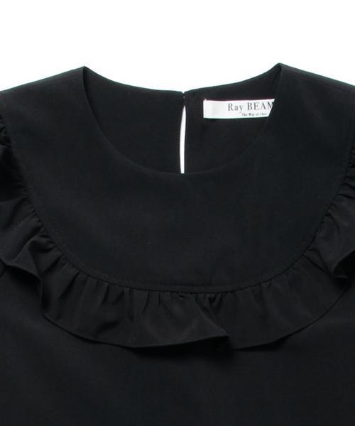 Ray BEAMS（レイビームス）の「Ray BEAMS / フリルヨーク クルーネック ブラウス（シャツ/ブラウス・レディース・オフホワイト/ブラック・ONE SIZE）」の9枚目の写真