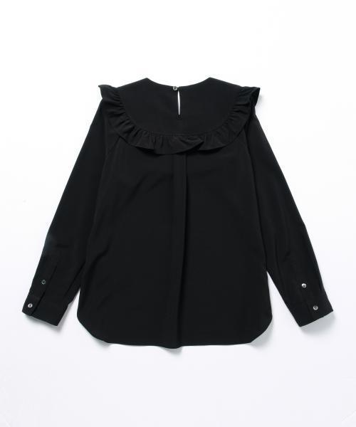 Ray BEAMS（レイビームス）の「Ray BEAMS / フリルヨーク クルーネック ブラウス（シャツ/ブラウス・レディース・オフホワイト/ブラック・ONE SIZE）」の12枚目の写真