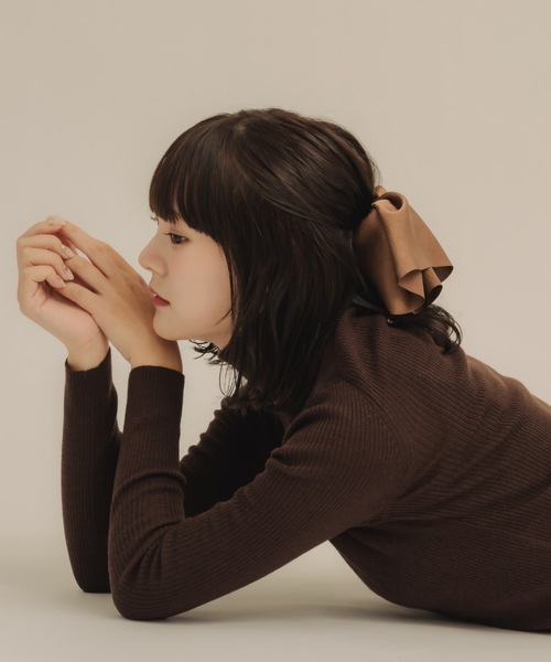 muku(ムク)の「VALETTA/DOUBLE SATIN(バレッタ/ヘアクリップ・レディース・ブラック/ブラウン・FREE)」の5枚目の写真