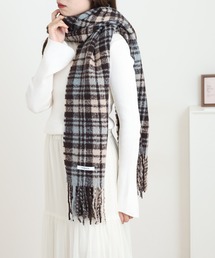 FUNALIVE（ファンアライブ）の「タータンチェック柄フリンジストール（ストール/ショール）」