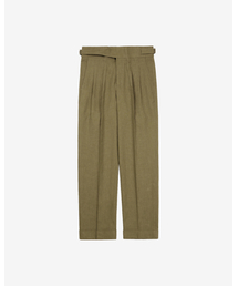 sortie（ソルティ）の「8s Linen Gurkha Trousers (Beige)（スラックス）」
