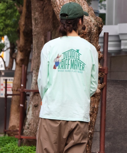 KRIFF MAYER(クリフメイヤー)の「【綿100%】クリフラビットロンT(ワーク)(Tシャツ/カットソー・メンズ・チャコール/ミント/オレンジ/イエロー/オフホワイト・LARGE/MEDIUM/X-LARGE)」の6枚目の写真