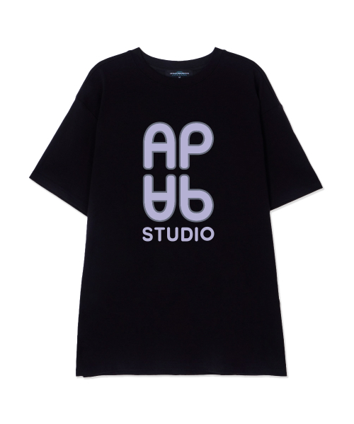 ASTRAL PROJECTION(アストラルプロジェクション)の「エイピー エイピー スーピマコットン ラウンドネック 半袖Tシャツ_ブラック(Tシャツ/カットソー・メンズ・その他・LARGE/MEDIUM/X-LARGE)」の1枚目の写真