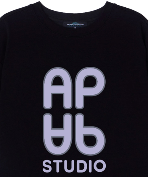 ASTRAL PROJECTION(アストラルプロジェクション)の「エイピー エイピー スーピマコットン ラウンドネック 半袖Tシャツ_ブラック(Tシャツ/カットソー・メンズ・その他・LARGE/MEDIUM/X-LARGE)」の3枚目の写真