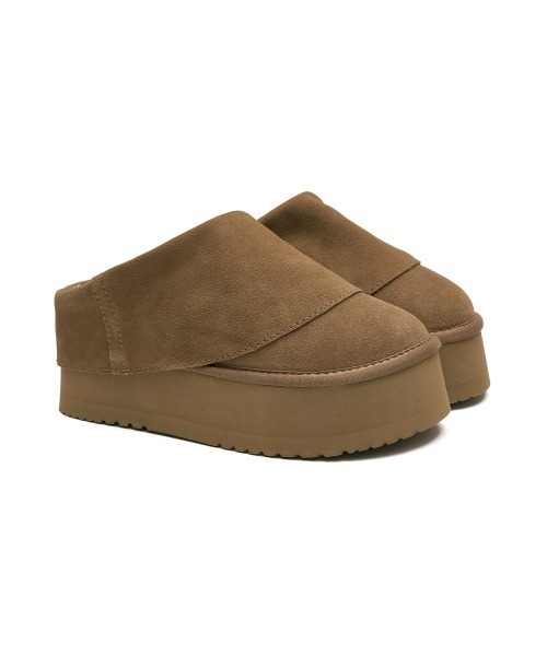 ROCKFISH WEATHERWEAR（ロックフィッシュウェザーウェア）の「MAXI FOLDED MULES（ブーツ・レディース・ブラウン/モカ・23.0cm/24.0cm/25.0cm）」の6枚目の写真
