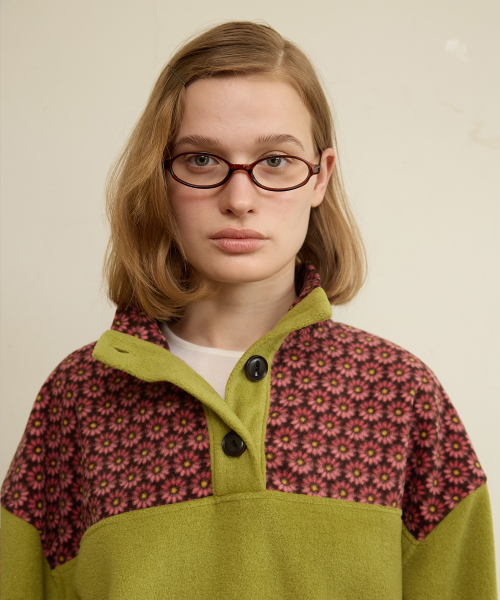 FUN FROM FUN（ファンフロムファン）の「Flower Child Fleece, Green（スウェット・レディース・その他・OS）」の6枚目の写真