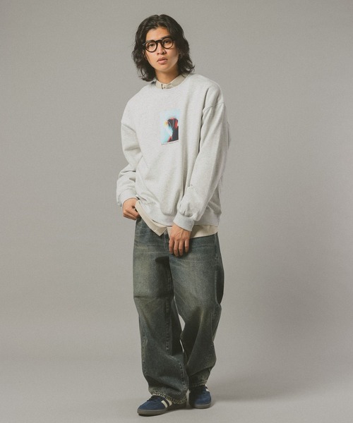 RAGEBLUE（レイジブルー）の「【ponchi】コラボイラストフォトスウェット（スウェット・メンズ・その他4/ブラック/ダークブラウン・LARGE/MEDIUM）」の6枚目の写真