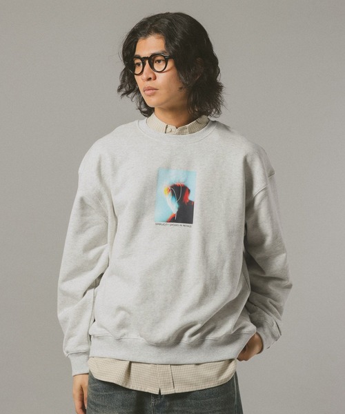 RAGEBLUE（レイジブルー）の「【ponchi】コラボイラストフォトスウェット（スウェット・メンズ・その他4/ブラック/ダークブラウン・LARGE/MEDIUM）」の8枚目の写真