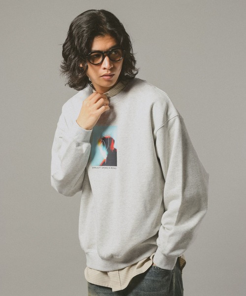 RAGEBLUE（レイジブルー）の「【ponchi】コラボイラストフォトスウェット（スウェット・メンズ・その他4/ブラック/ダークブラウン・LARGE/MEDIUM）」の9枚目の写真