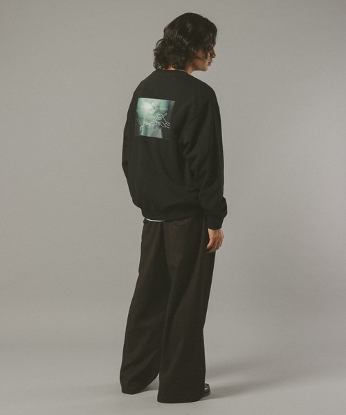 RAGEBLUE（レイジブルー）の「【ponchi】コラボイラストフォトスウェット（スウェット・メンズ・その他4/ブラック/ダークブラウン・LARGE/MEDIUM）」の12枚目の写真