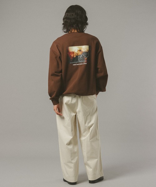 RAGEBLUE（レイジブルー）の「【ponchi】コラボイラストフォトスウェット（スウェット・メンズ・その他4/ブラック/ダークブラウン・LARGE/MEDIUM）」の18枚目の写真