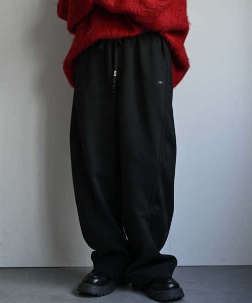 CREARE -LINO-(クレアーレリノ)の「ワイド裾リブスウェットパンツ(スウェットパンツ・メンズ・グレー/ブラック・MEDIUM/LARGE)」の8枚目の写真