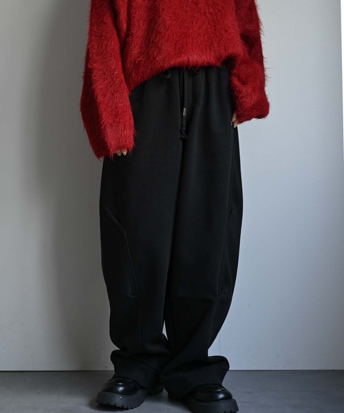 CREARE -LINO-(クレアーレリノ)の「ワイド裾リブスウェットパンツ(スウェットパンツ・メンズ・グレー/ブラック・MEDIUM/LARGE)」の9枚目の写真