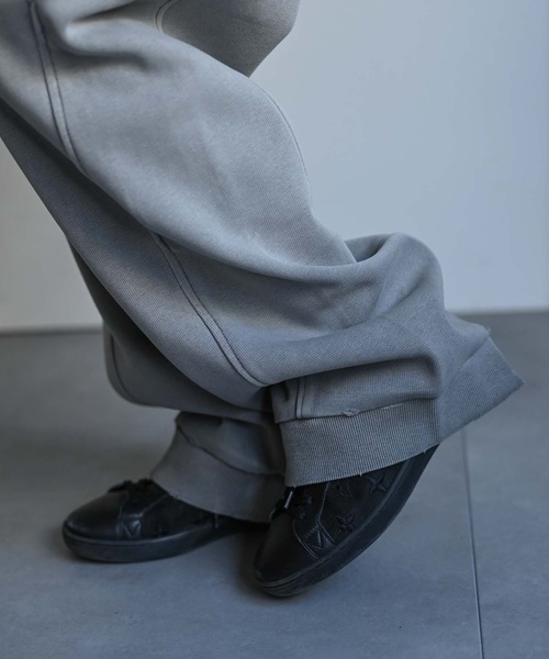 CREARE -LINO-(クレアーレリノ)の「ワイド裾リブスウェットパンツ(スウェットパンツ・メンズ・グレー/ブラック・MEDIUM/LARGE)」の12枚目の写真