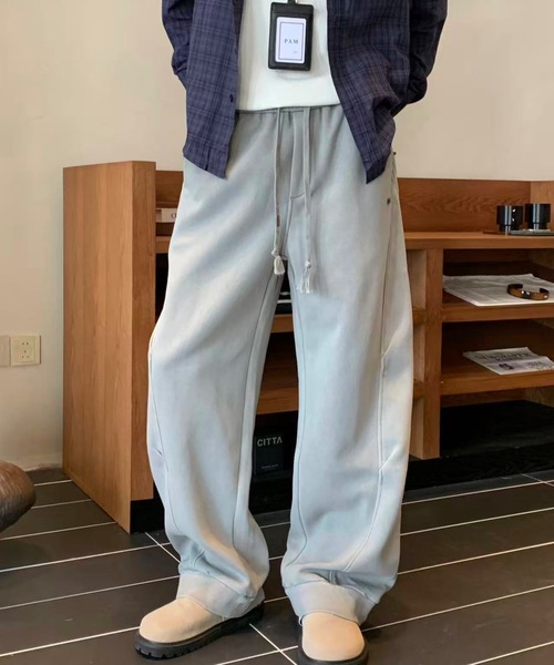 CREARE -LINO-(クレアーレリノ)の「ワイド裾リブスウェットパンツ(スウェットパンツ・メンズ・グレー/ブラック・MEDIUM/LARGE)」の19枚目の写真