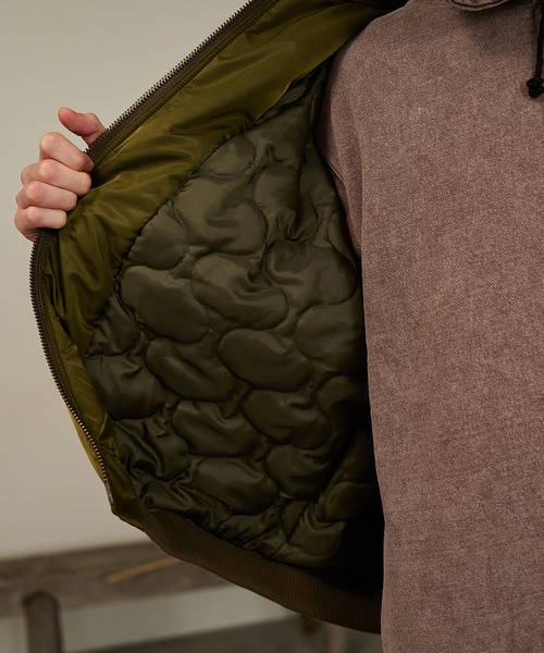 Forte（フォルテ）（フォルテ）の「Back Line Zip MA-1/バックラインジップエムエーワン（MA-1・メンズ・ブラック/カーキ・MEDIUM/LARGE）」の11枚目の写真