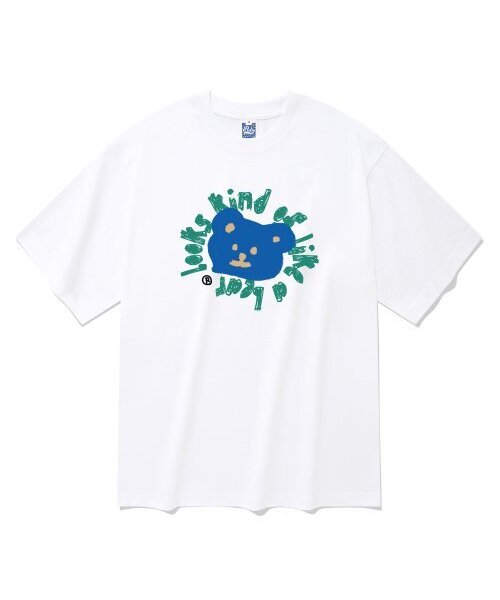 RADINEO(ラディネオ)の「ライクアベア 半袖Tシャツ ホワイト(Tシャツ/カットソー・メンズ・その他・LARGE/MEDIUM/SMALL/X-LARGE)」の1枚目の写真