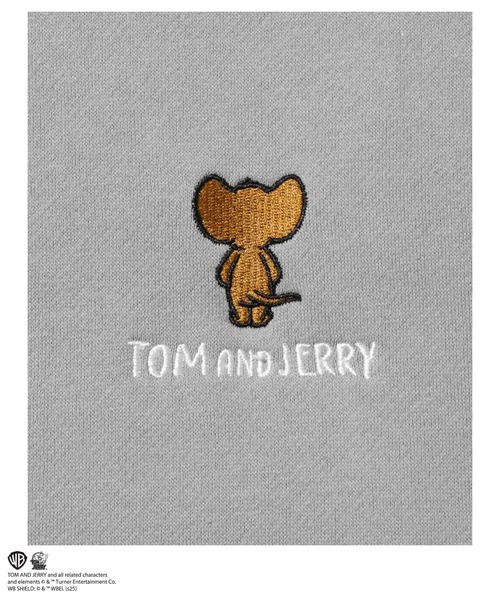 Tom＆Jerry（トムアンドジェリー）の「【TOM&JERRY/トムアンドジェリー 】子犬サガラ刺繍トレーナー（スウェット・メンズ・グレイッシュベージュ/グリーン・S/M/L/XL）」の11枚目の写真