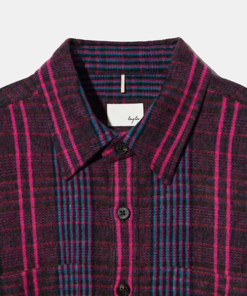 Diamond Layla(ダイアモンドレイラ)の「Lava Flow Fluff Cotton Check Shirt S162 Opera Pink(シャツ/ブラウス・レディース・その他・SMALL/MEDIUM/LARGE/X-LARGE)」の4枚目の写真