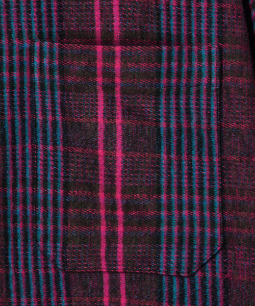 Diamond Layla(ダイアモンドレイラ)の「Lava Flow Fluff Cotton Check Shirt S162 Opera Pink(シャツ/ブラウス・レディース・その他・SMALL/MEDIUM/LARGE/X-LARGE)」の5枚目の写真