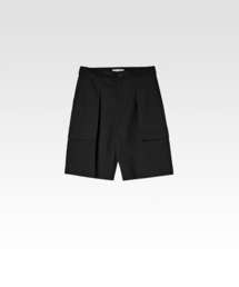 AFTERPRAY（アフタープレイ）の「ワイドキャンバスカーゴショーツブラック（その他パンツ）」