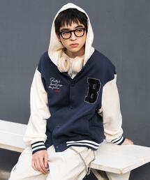 WEGO（ウィゴー）の「WEGO/【26年春夏新作】スウェットフードスタジャン（スタジャン）」