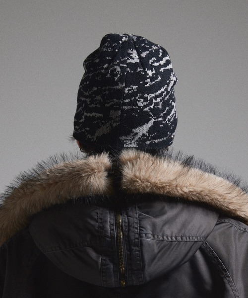 GRANCY（グランシー）の「【GRANCY】F-ing Decorated Beanie / 狂飾ビーニー（ニットキャップ/ビーニー・メンズ・ブラック/ピンク/カーキ・FREE）」の6枚目の写真