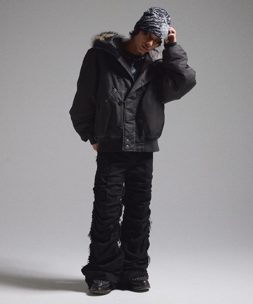 GRANCY（グランシー）の「【GRANCY】F-ing Decorated Beanie / 狂飾ビーニー（ニットキャップ/ビーニー・メンズ・ブラック/ピンク/カーキ・FREE）」の10枚目の写真