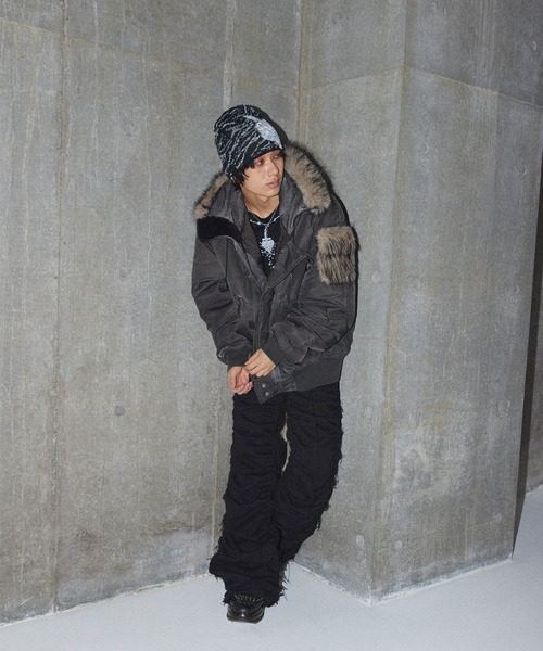 GRANCY（グランシー）の「【GRANCY】F-ing Decorated Beanie / 狂飾ビーニー（ニットキャップ/ビーニー・メンズ・ブラック/ピンク/カーキ・FREE）」の13枚目の写真