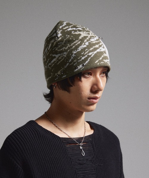 GRANCY（グランシー）の「【GRANCY】F-ing Decorated Beanie / 狂飾ビーニー（ニットキャップ/ビーニー・メンズ・ブラック/ピンク/カーキ・FREE）」の16枚目の写真