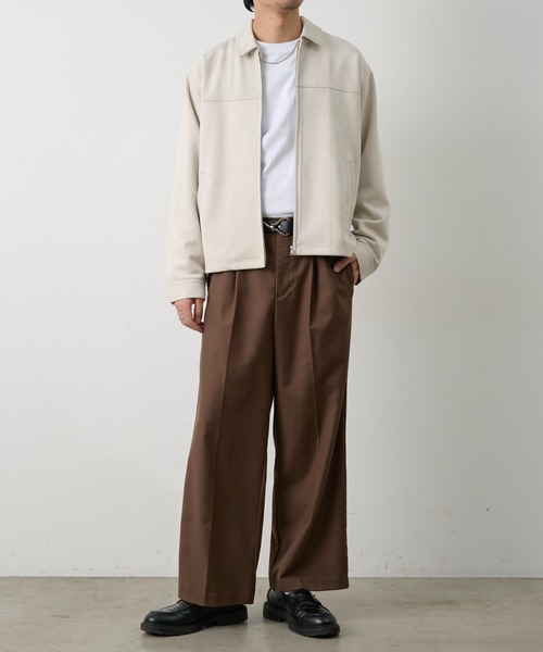 COLONY 2139(コロニートゥーワンスリーナイン)の「シンセティックスエードZIPシャツジャケット(シャツ/ブラウス・メンズ・キャメル/ブラック/アイボリー・LARGE/MEDIUM)」の8枚目の写真