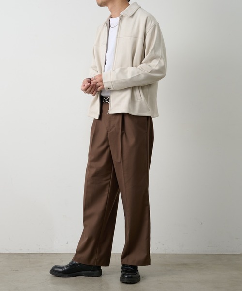 COLONY 2139(コロニートゥーワンスリーナイン)の「シンセティックスエードZIPシャツジャケット(シャツ/ブラウス・メンズ・キャメル/ブラック/アイボリー・LARGE/MEDIUM)」の9枚目の写真