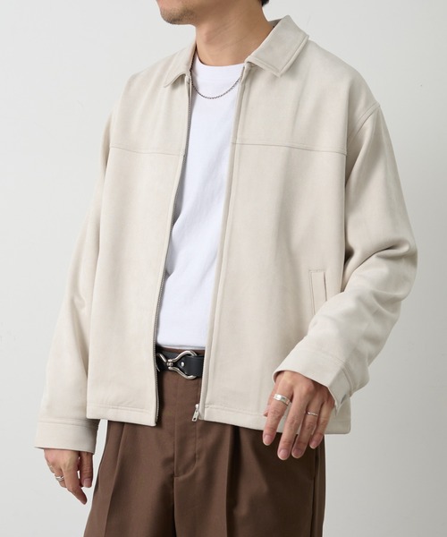 COLONY 2139(コロニートゥーワンスリーナイン)の「シンセティックスエードZIPシャツジャケット(シャツ/ブラウス・メンズ・キャメル/ブラック/アイボリー・LARGE/MEDIUM)」の5枚目の写真
