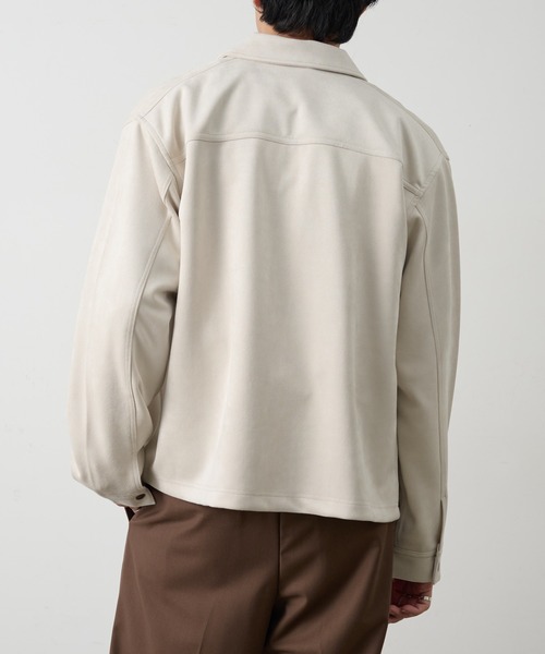 COLONY 2139(コロニートゥーワンスリーナイン)の「シンセティックスエードZIPシャツジャケット(シャツ/ブラウス・メンズ・キャメル/ブラック/アイボリー・LARGE/MEDIUM)」の6枚目の写真