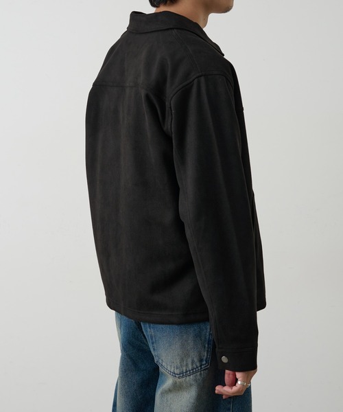 COLONY 2139(コロニートゥーワンスリーナイン)の「シンセティックスエードZIPシャツジャケット(シャツ/ブラウス・メンズ・キャメル/ブラック/アイボリー・LARGE/MEDIUM)」の22枚目の写真