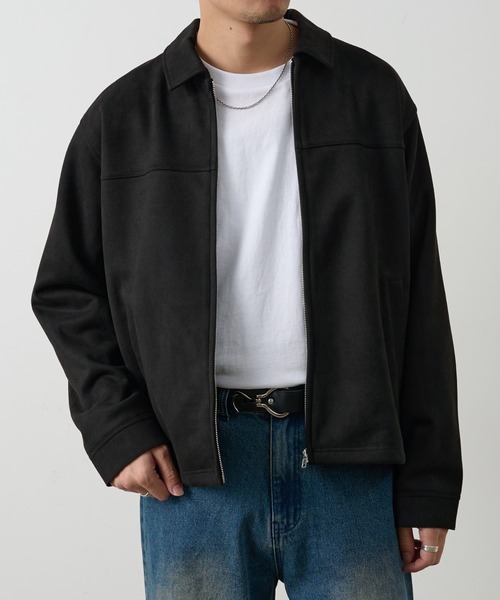 COLONY 2139(コロニートゥーワンスリーナイン)の「シンセティックスエードZIPシャツジャケット(シャツ/ブラウス・メンズ・キャメル/ブラック/アイボリー・LARGE/MEDIUM)」の20枚目の写真