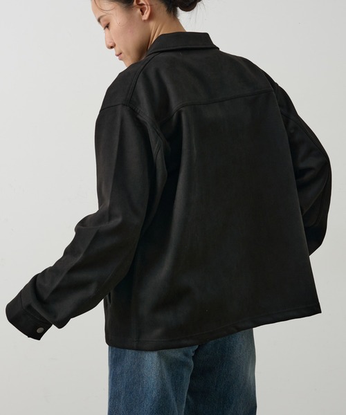 COLONY 2139(コロニートゥーワンスリーナイン)の「シンセティックスエードZIPシャツジャケット(シャツ/ブラウス・メンズ・キャメル/ブラック/アイボリー・LARGE/MEDIUM)」の14枚目の写真