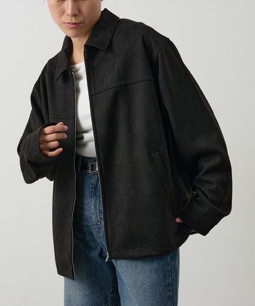 COLONY 2139(コロニートゥーワンスリーナイン)の「シンセティックスエードZIPシャツジャケット(シャツ/ブラウス・メンズ・キャメル/ブラック/アイボリー・LARGE/MEDIUM)」の13枚目の写真