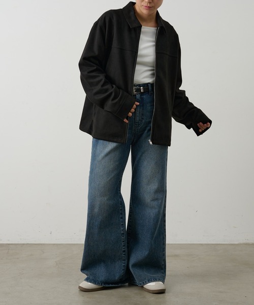 COLONY 2139(コロニートゥーワンスリーナイン)の「シンセティックスエードZIPシャツジャケット(シャツ/ブラウス・メンズ・キャメル/ブラック/アイボリー・LARGE/MEDIUM)」の19枚目の写真