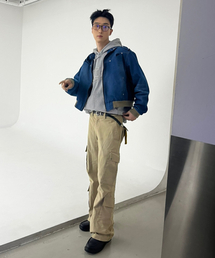 BLUESUNFLOWER（ブルーサンフラワー）の「Semi Wide Cargo Pants [Beige]（その他パンツ・レディース）」