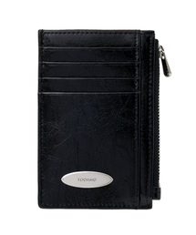 TOOAMO（トゥアモ）の「Multi Zipper Coin Card Wallet Black [Cowhide]（札入れ/マネークリップ・レディース）」