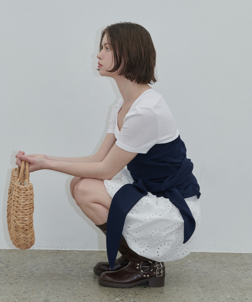 320SHOWROOM(320ショールーム)の「Bloomie Two-Way Punching Skirt Ivory(スカート・レディース・アイボリー・FREE)」の3枚目の写真