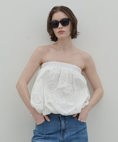 320SHOWROOM(320ショールーム)の「Bloomie Two-Way Punching Skirt Ivory(スカート・レディース・アイボリー・FREE)」の5枚目の写真