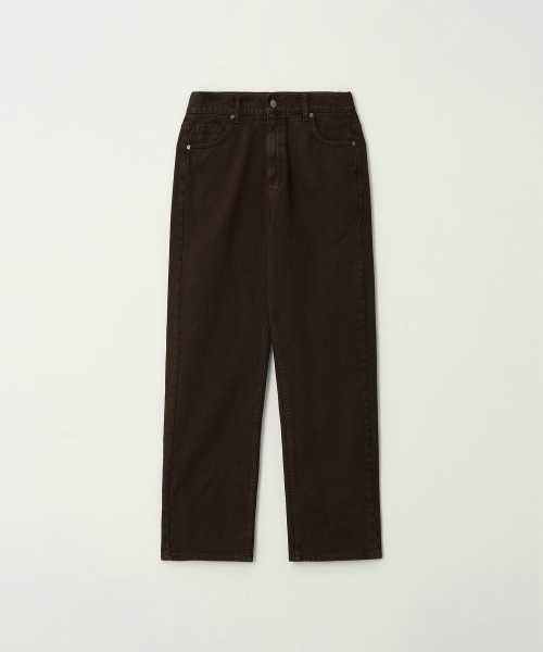 FLAWSROOM(フローズルーム)の「Deep Brown Straight Denim Pants(デニムパンツ・メンズ・その他・SMALL/MEDIUM/LARGE)」の2枚目の写真