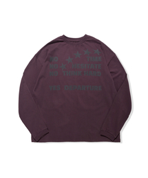 Express Holiday（エクスプレスホリデー）の「イエスディパチャー ロングスリーブ_バーガンディ（Tシャツ/カットソー）」