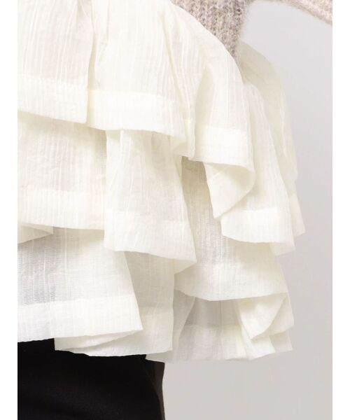 LAGUNAMOON(ラグナムーン)の「フリルドッキングペプラムニットプルオーバー(ニット/セーター・レディース・アイボリー/チャコールグレー/ベージュ・FREE)」の15枚目の写真