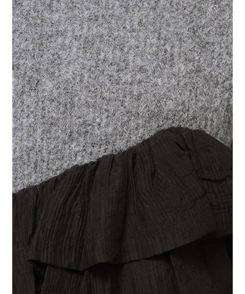 LAGUNAMOON(ラグナムーン)の「フリルドッキングペプラムニットプルオーバー(ニット/セーター・レディース・アイボリー/チャコールグレー/ベージュ・FREE)」の11枚目の写真